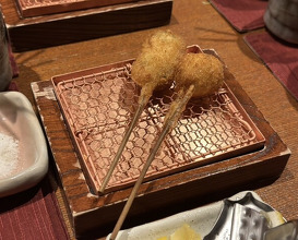Dinner at Kushi Katsu A-bon (串かつ あーぼん)