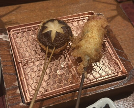 Dinner at Kushi Katsu A-bon (串かつ あーぼん)