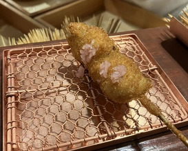 Dinner at Kushi Katsu A-bon (串かつ あーぼん)