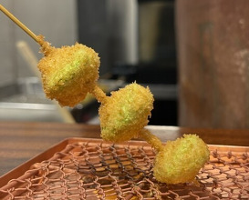 Dinner at kushikatsu daibon (串かつ だいぼん)