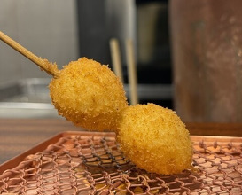 Dinner at kushikatsu daibon (串かつ だいぼん)