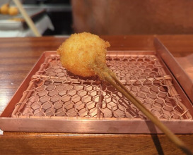 Dinner at kushikatsu daibon (串かつ だいぼん)
