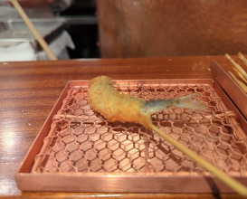 Dinner at kushikatsu daibon (串かつ だいぼん)