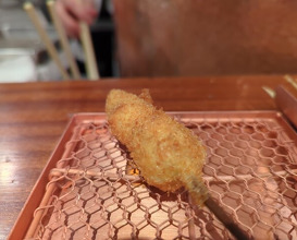 Dinner at kushikatsu daibon (串かつ だいぼん)