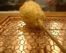 Dinner at kushikatsu daibon (串かつ だいぼん)