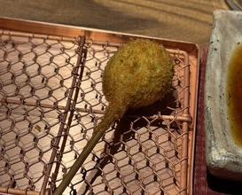 Dinner at kushikatsu daibon (串かつ だいぼん)