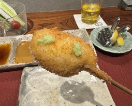 Dinner at kushikatsu daibon (串かつ だいぼん)