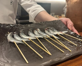 Dinner at kushikatsu daibon (串かつ だいぼん)