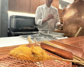 Dinner at kushikatsu daibon (串かつ だいぼん)