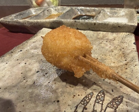 Dinner at kushikatsu daibon (串かつ だいぼん)