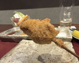 Dinner at kushikatsu daibon (串かつ だいぼん)
