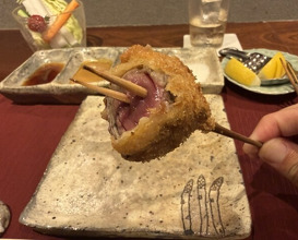 Dinner at kushikatsu daibon (串かつ だいぼん)