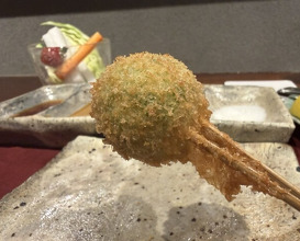 Dinner at kushikatsu daibon (串かつ だいぼん)