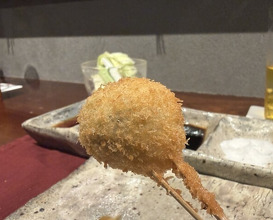 Dinner at kushikatsu daibon (串かつ だいぼん)
