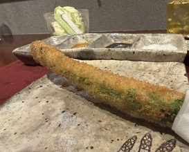 Dinner at kushikatsu daibon (串かつ だいぼん)