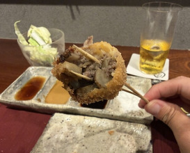 Dinner at kushikatsu daibon (串かつ だいぼん)