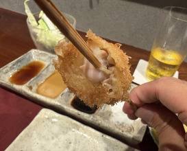 Dinner at kushikatsu daibon (串かつ だいぼん)