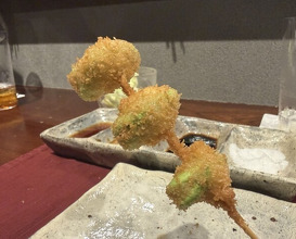 Dinner at kushikatsu daibon (串かつ だいぼん)