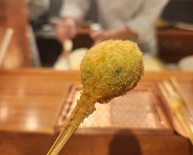 Dinner at kushikatsu daibon (串かつ だいぼん)