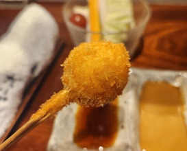 Dinner at kushikatsu daibon (串かつ だいぼん)