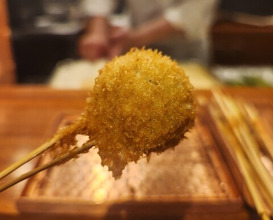 Dinner at kushikatsu daibon (串かつ だいぼん)
