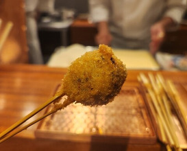 Dinner at kushikatsu daibon (串かつ だいぼん)