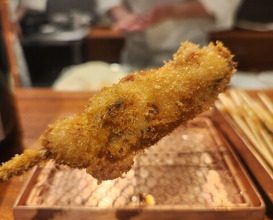 Dinner at kushikatsu daibon (串かつ だいぼん)