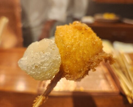 Dinner at kushikatsu daibon (串かつ だいぼん)