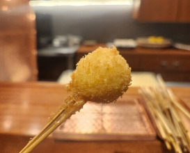 Dinner at kushikatsu daibon (串かつ だいぼん)