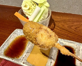 Dinner at kushikatsu daibon (串かつ だいぼん)