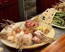 Dinner at kushikatsu daibon (串かつ だいぼん)