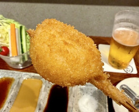 Dinner at kushikatsu daibon (串かつ だいぼん)
