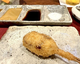 Dinner at kushikatsu daibon (串かつ だいぼん)