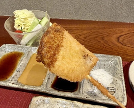 Dinner at kushikatsu daibon (串かつ だいぼん)