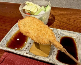 Dinner at kushikatsu daibon (串かつ だいぼん)