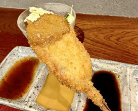 Dinner at kushikatsu daibon (串かつ だいぼん)