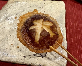 Dinner at kushikatsu daibon (串かつ だいぼん)