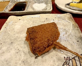 Dinner at kushikatsu daibon (串かつ だいぼん)