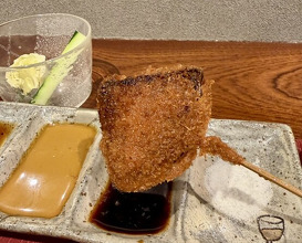 Dinner at kushikatsu daibon (串かつ だいぼん)