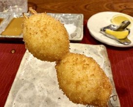 Dinner at kushikatsu daibon (串かつ だいぼん)