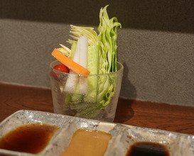 Dinner at kushikatsu daibon (串かつ だいぼん)