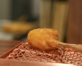 Dinner at kushikatsu daibon (串かつ だいぼん)