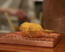 Dinner at kushikatsu daibon (串かつ だいぼん)