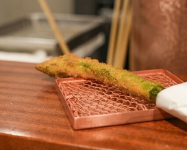 Dinner at kushikatsu daibon (串かつ だいぼん)