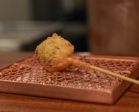 Dinner at kushikatsu daibon (串かつ だいぼん)
