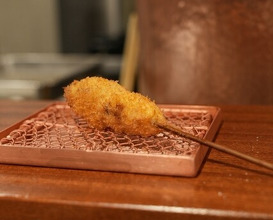 Dinner at kushikatsu daibon (串かつ だいぼん)