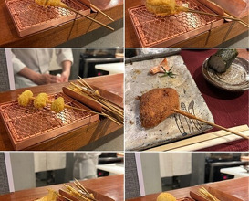 Dinner at kushikatsu daibon (串かつ だいぼん)
