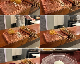 Dinner at kushikatsu daibon (串かつ だいぼん)