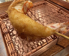 Dinner at kushikatsu daibon (串かつ だいぼん)