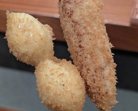 Dinner at kushikatsu daibon (串かつ だいぼん)